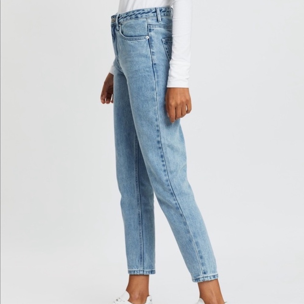 ASSEMBLY LABEL x REVOLVE High Rise Button Fly Straight Leg Jeans Size 8 - Picture 6 of 13